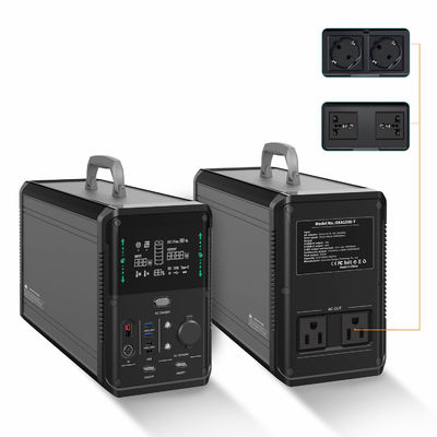 Электростанция 1500W батареи лития LiFePO4 портативная для домашней аварийной ситуации RV