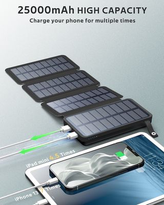 Панель заряжателя банка силы OEM 25000mAh 6W солнечная приведенная в действие для мобильного телефона