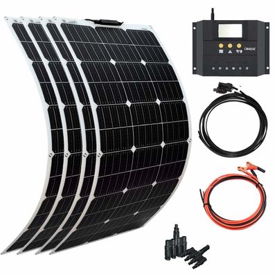 Monocrystalline гибкая аморфическая панель солнечных батарей 100W 12V 400W 40A