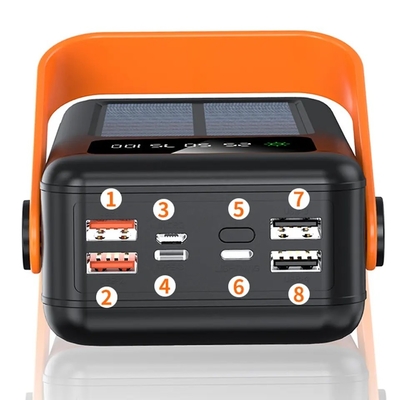 банк солнечной энергии кабеля солнечного заряжателя 30000mAh 100000mAh 120000Mah отделяемый с талрепом