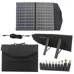 Панель фотоэлемента панели солнечных батарей 100W 18v гибкой 5 створки складная для домашнее на открытом воздухе