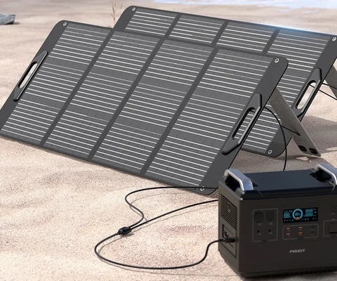 Чернота мини на открытом воздухе складной панели солнечных батарей 100w гибкая поручая водоустойчивая полная