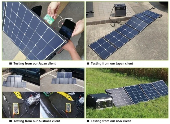 Портативная солнечная панель Sunpower 6 Fold ETFE 60W складной сумки зарядного устройства