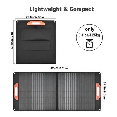 ETFE 100W солнечная панель складной зарядный комплект 60w 100w 3 сложить 5 сложить каждый модуль