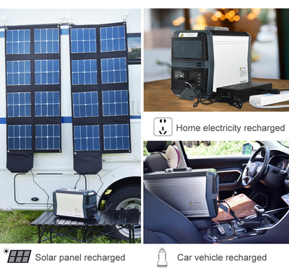 Электростанция 1000W генератора Lifepo4 AC 220v батареи лития солнечная портативная
