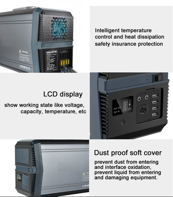 генератор 1000W энергии банка электростанции иона 110V 220V Li солнечный