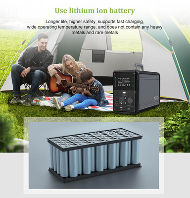 Генератор 1500W станции солнечной энергии батареи лития Lifepo4 для располагаться лагерем на открытом воздухе